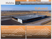 Tablet Screenshot of maleko.ee